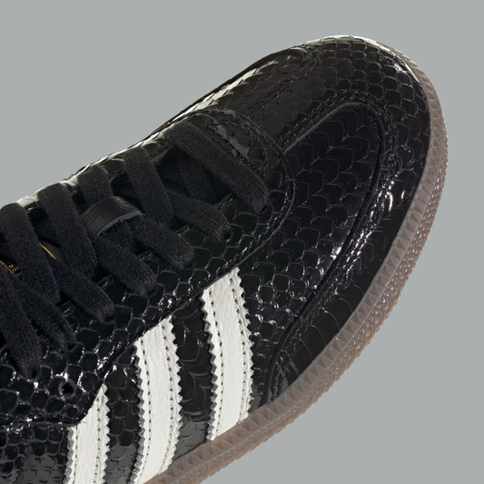 adidas Samba OG Patent Snakeskin Black Off White Women's
