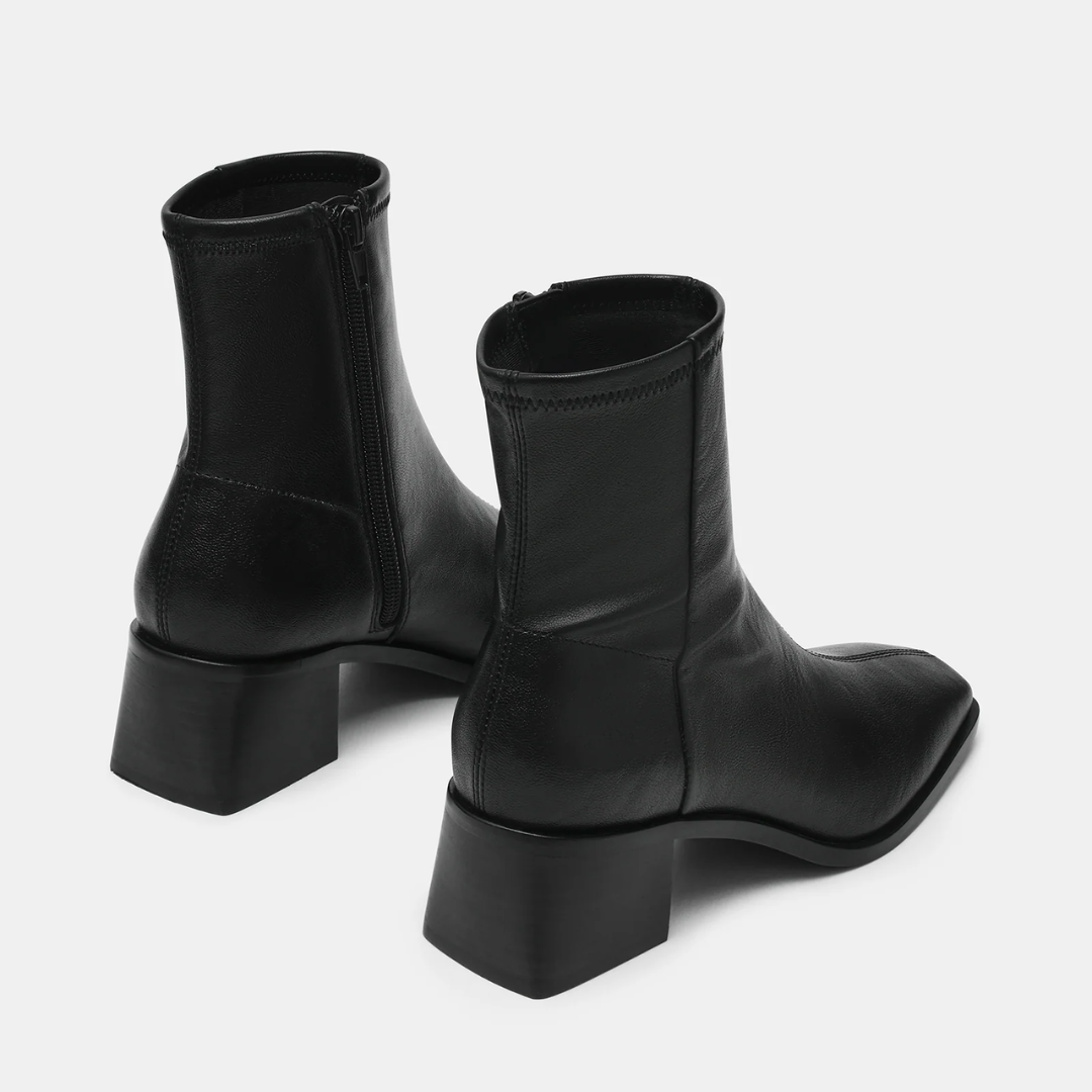 Eralyn Black Block Heel Boot