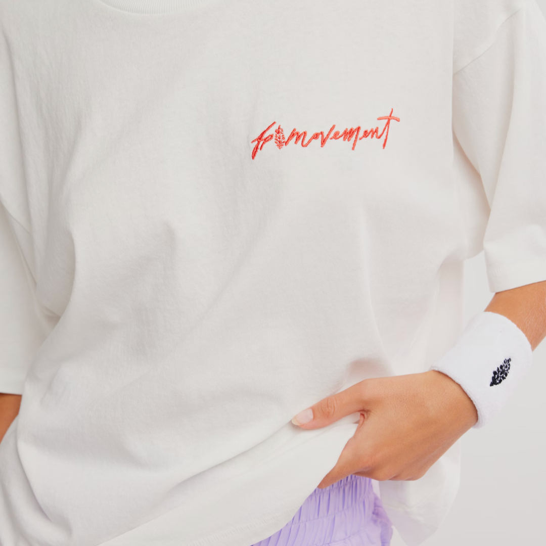FP Movement - Printed Tackle Tee: White