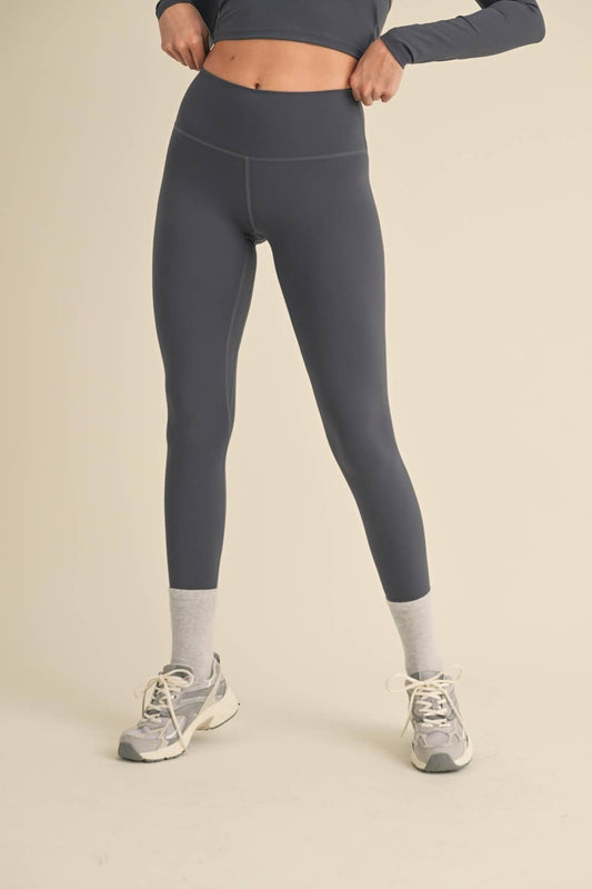 Ava High-Rise Leggings: Ash Blue