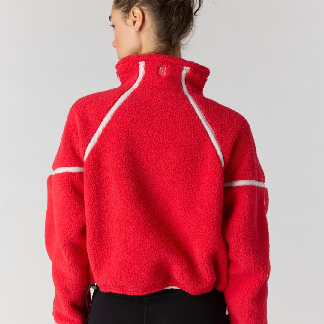FP Movement - Mountain High Half-Zip Fleece: Candy Apple