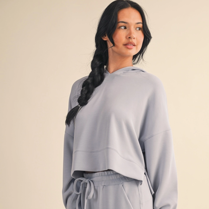 Felicity Super Soft Hoodie: Dusty Blue