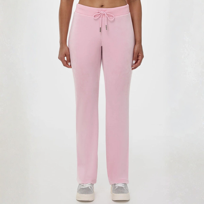 Juicy Couture - OG Big Gold Bling Velour Track Pants: Soft Glow