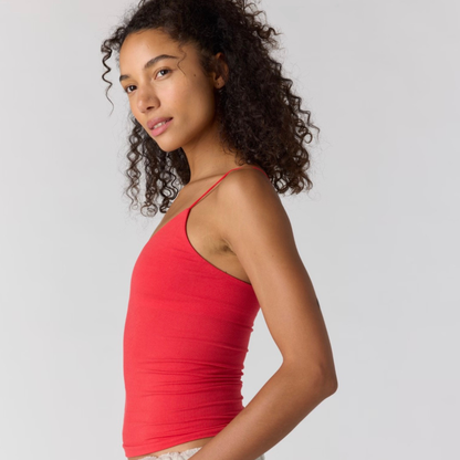 FP Movement - Skinny Strap Logo Tank: Grapefruit
