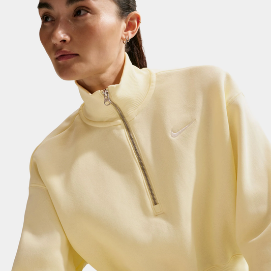Nike Phoenix Fleece Oversized 1/4-Zip Crop