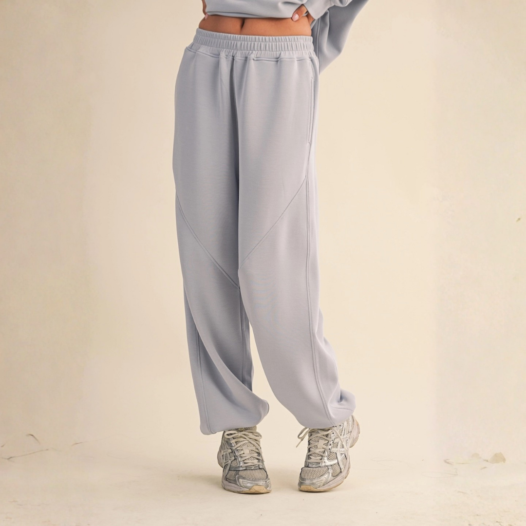 Zada Super Soft Jogger Pants: Dusty Blue