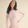 Cecilia Soft Knit Long Sleeve: Baby Pink
