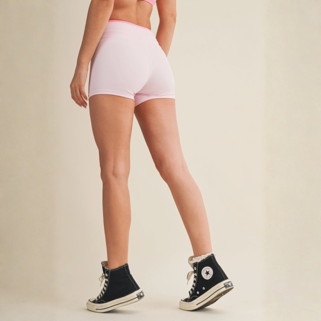 Aaliyah Biker Shorts: Bubblegum