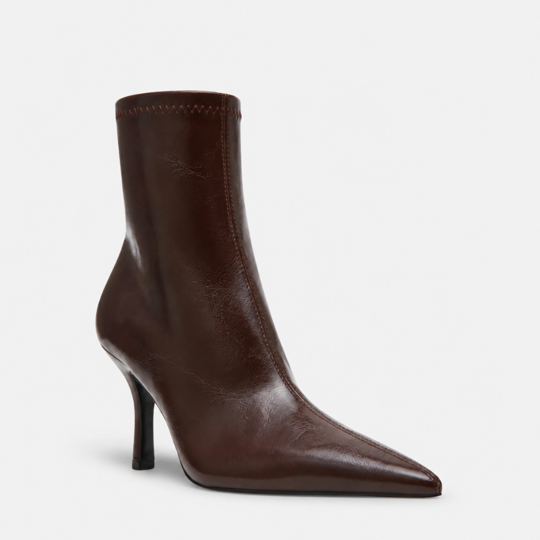 Tashey Burgundy Leather Boots