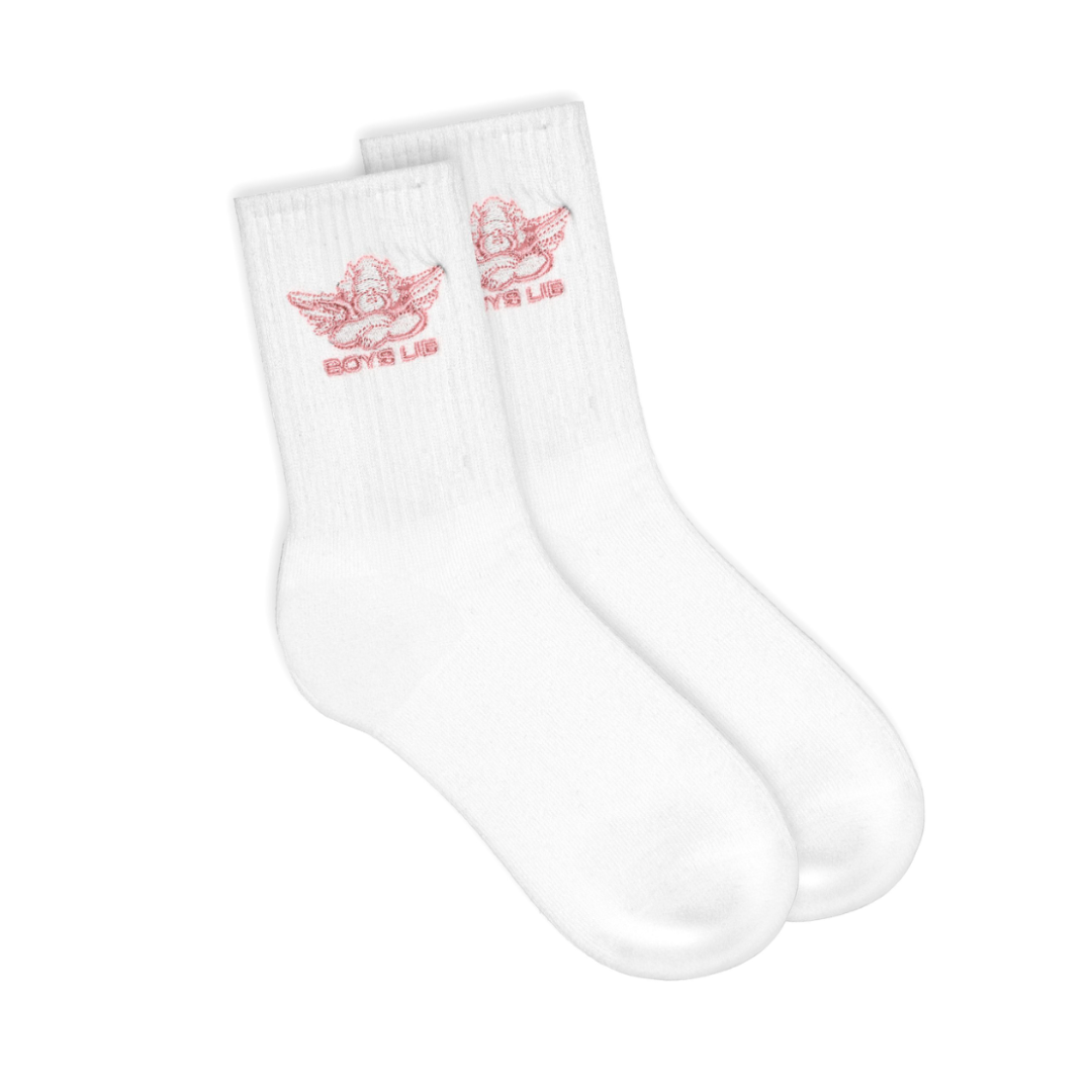 BOYS LIE - BOYS LIE LOGO SOCK: PINK