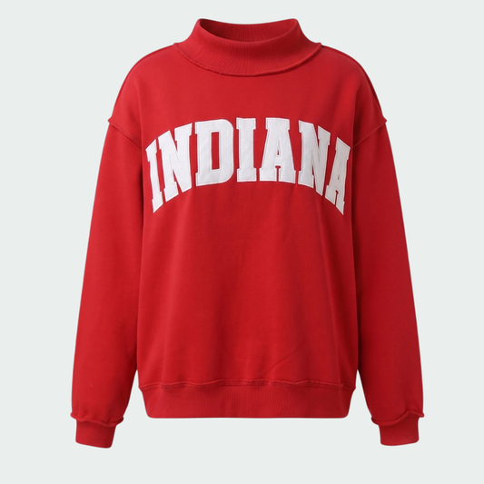 Indiana Mockneck Crew: Red