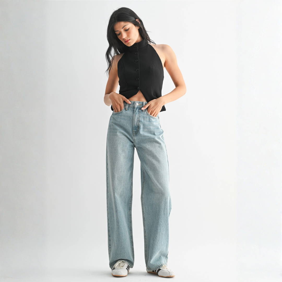 Mia High Waisted Boyfriend Jean