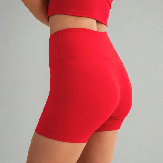 Aaliyah Biker Shorts: Red