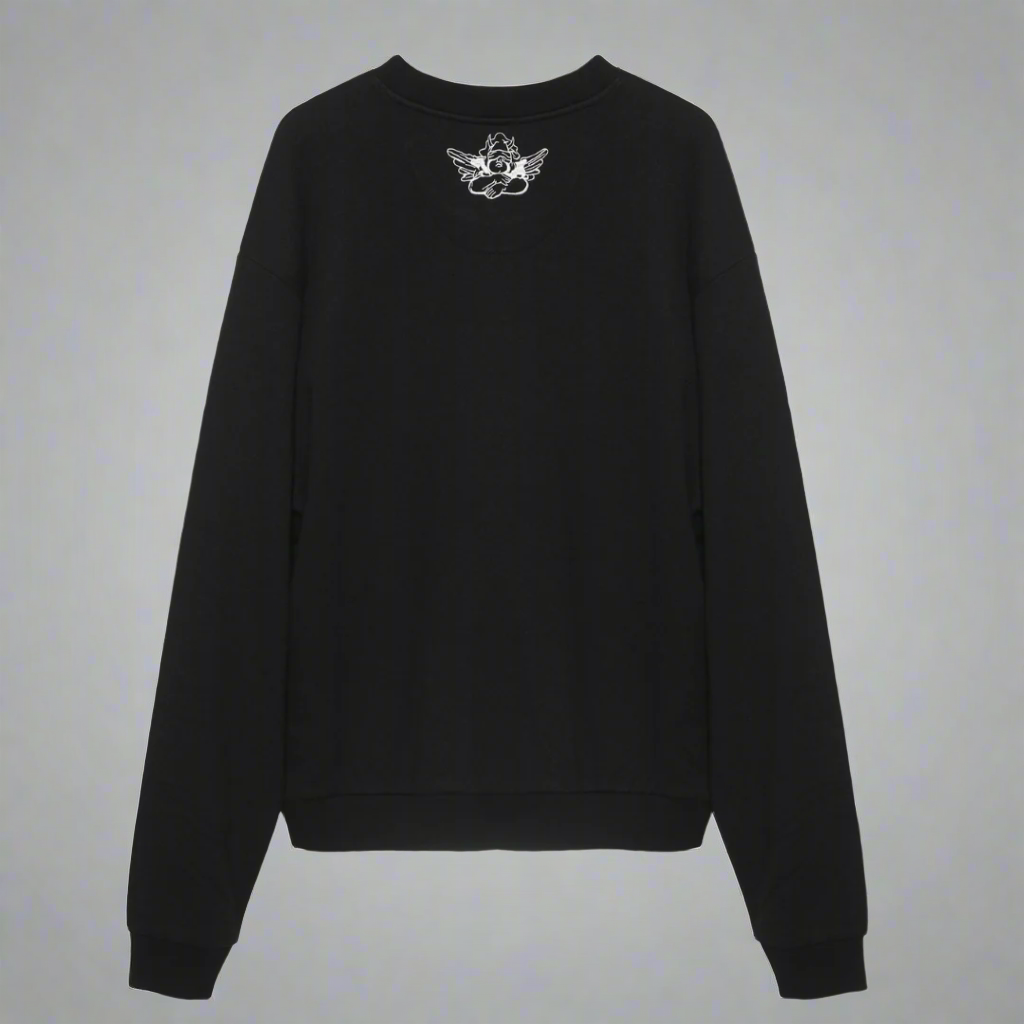BOYS LIE - CAITLYN CODED KARA CREWNECK: Black