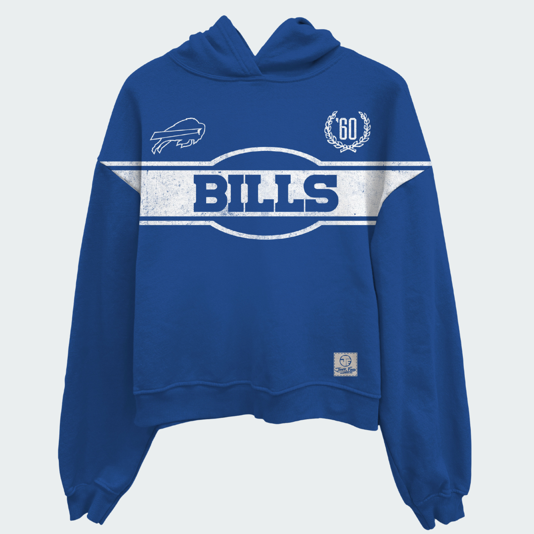 Bills Oversized Cropped Hoodie