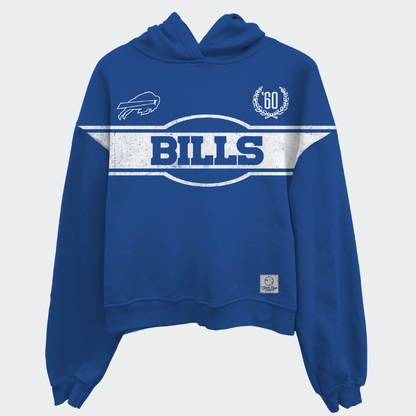 Bills Oversized Cropped Hoodie