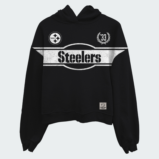 Steelers Oversized Cropped Hoodie