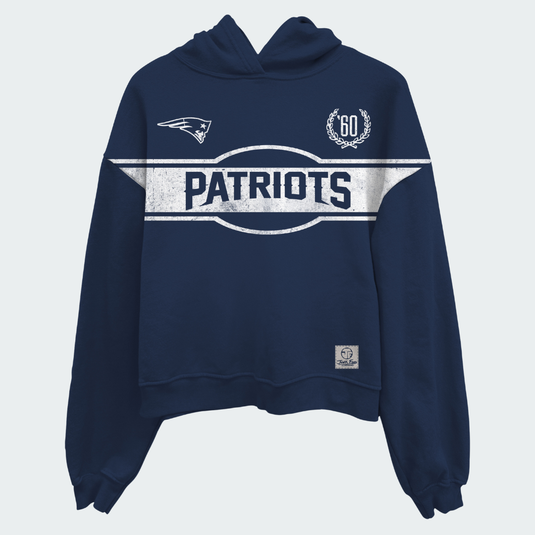 Patriots Oversized Cropped Hoodie