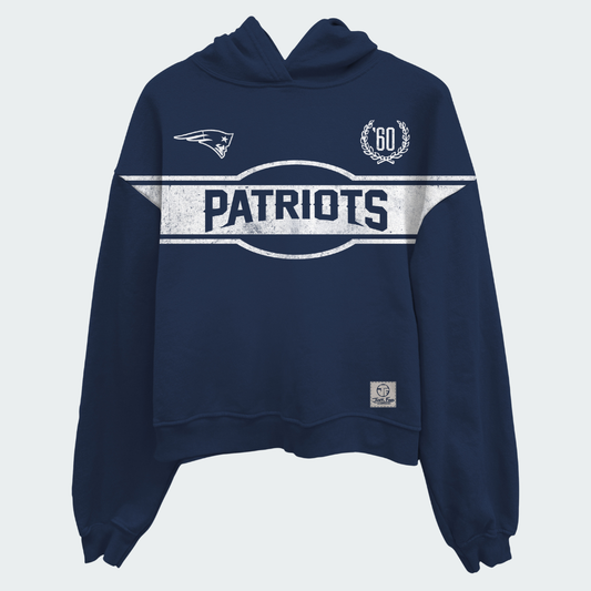 Patriots Oversized Cropped Hoodie