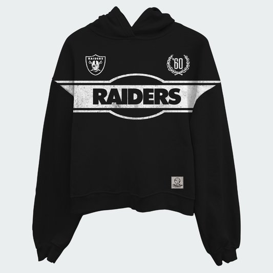 Raiders Oversized Cropped Hoodie