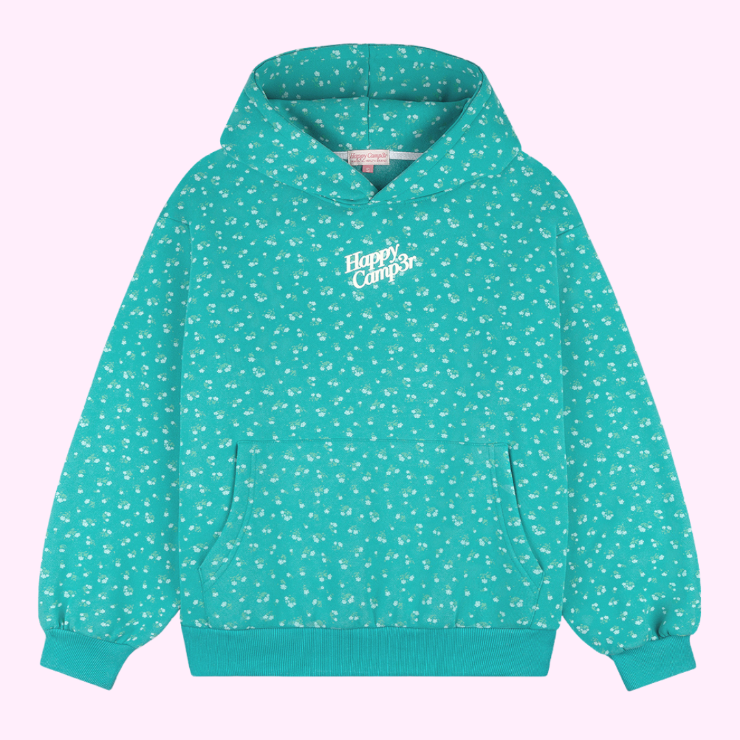 Happy Camp3r - Puff Core Hoodie: Teal Whisper