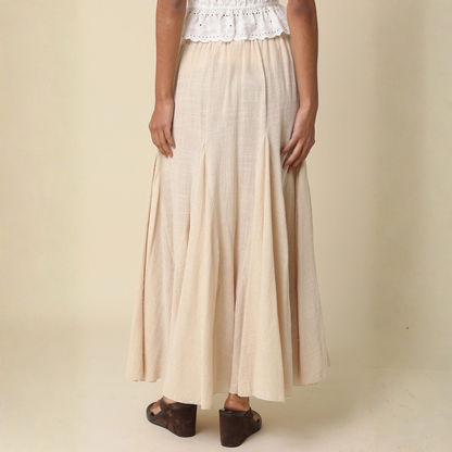 Sadie Pleated Flowy Maxi Skirt