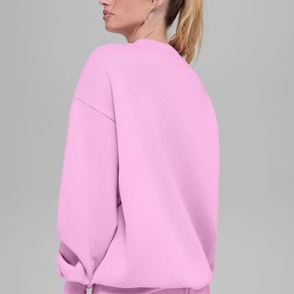alo - Accolade Crew Neck Pullover: Candy Heart Pink