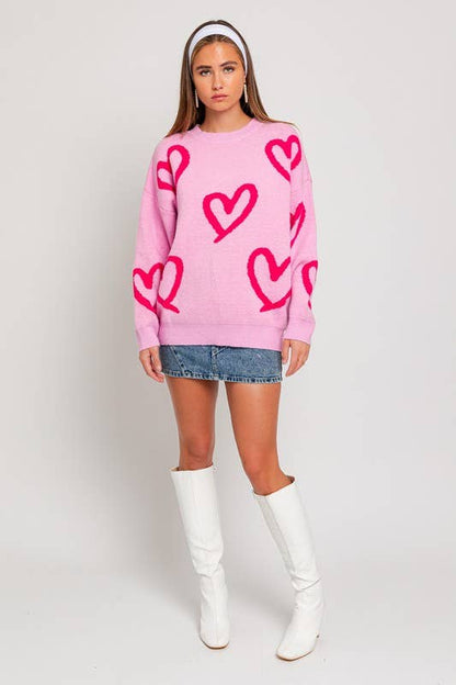 Alix Heart Sweater