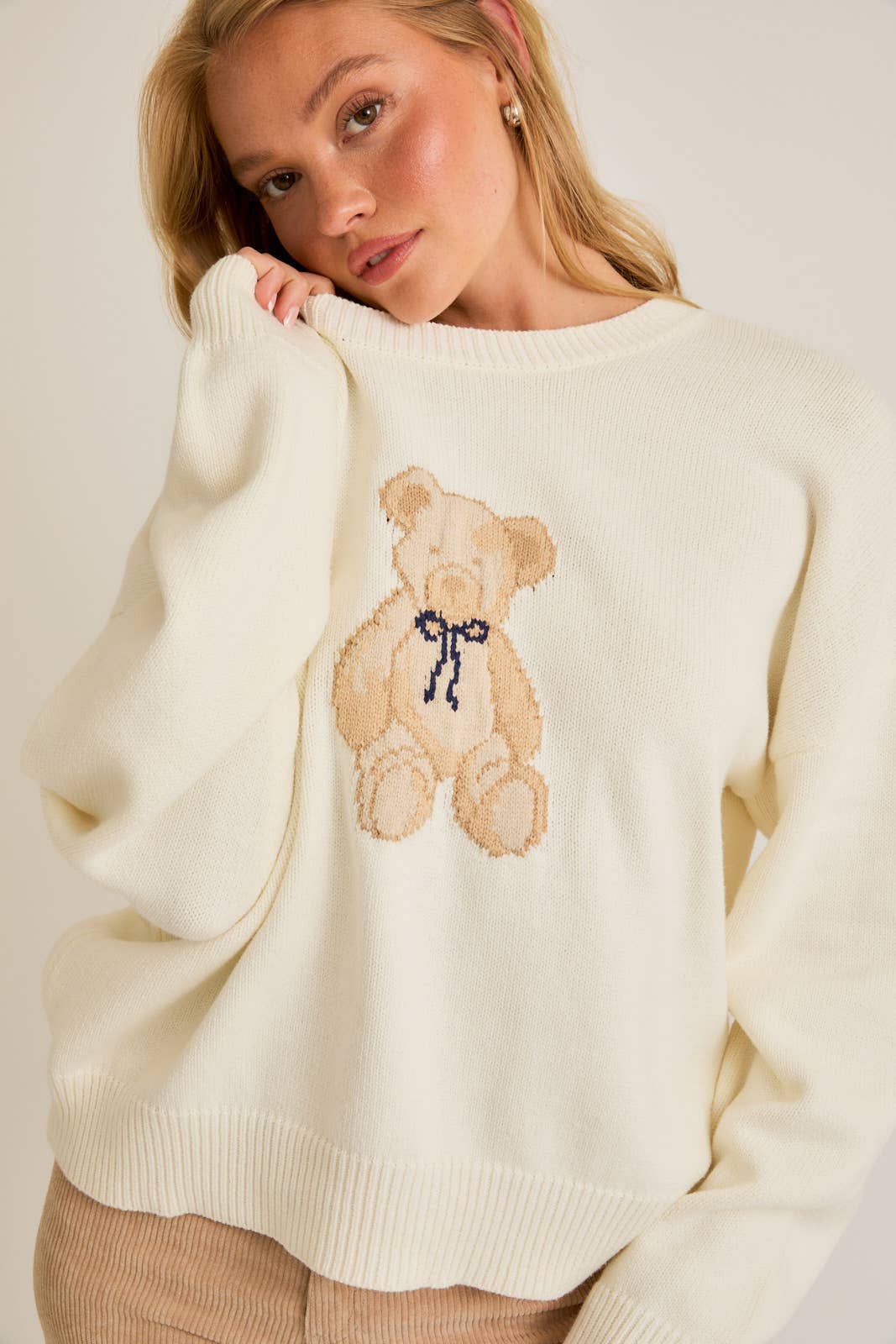 Teddy Sweater: Ivory