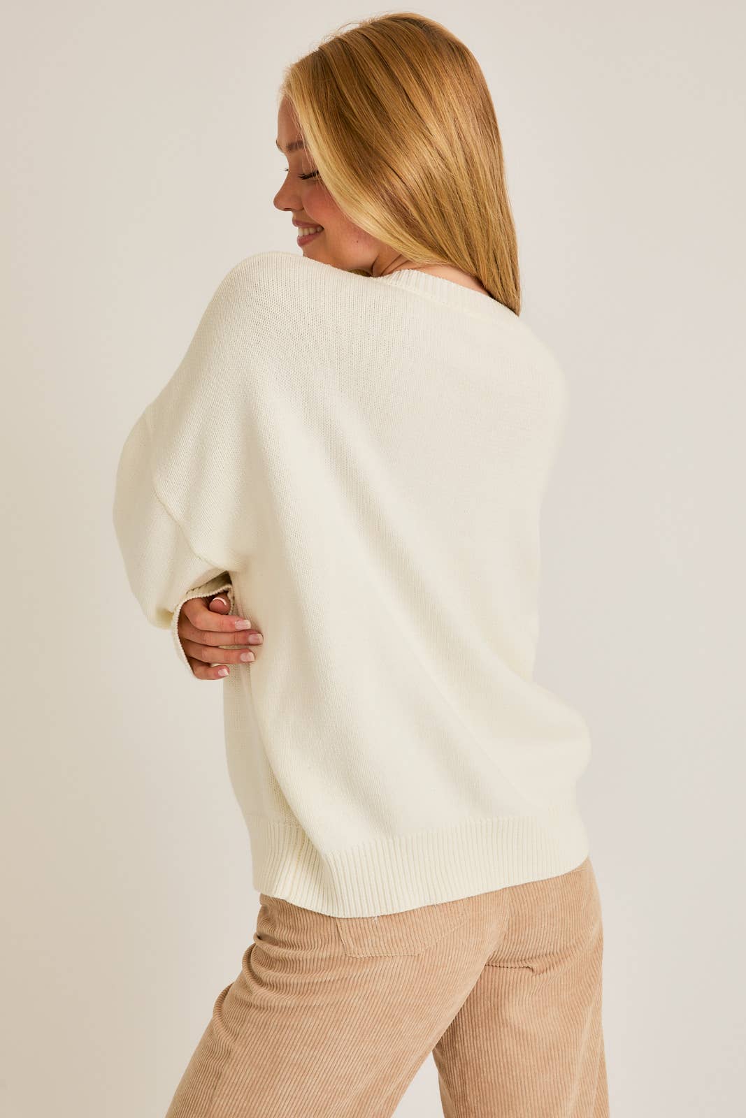 Teddy Sweater: Ivory