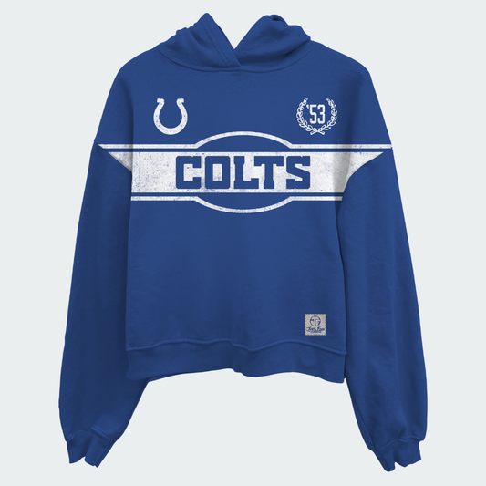 Colts Oversized Cropped Hoodie