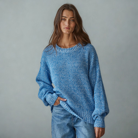 Bree Blue Knit Sweater