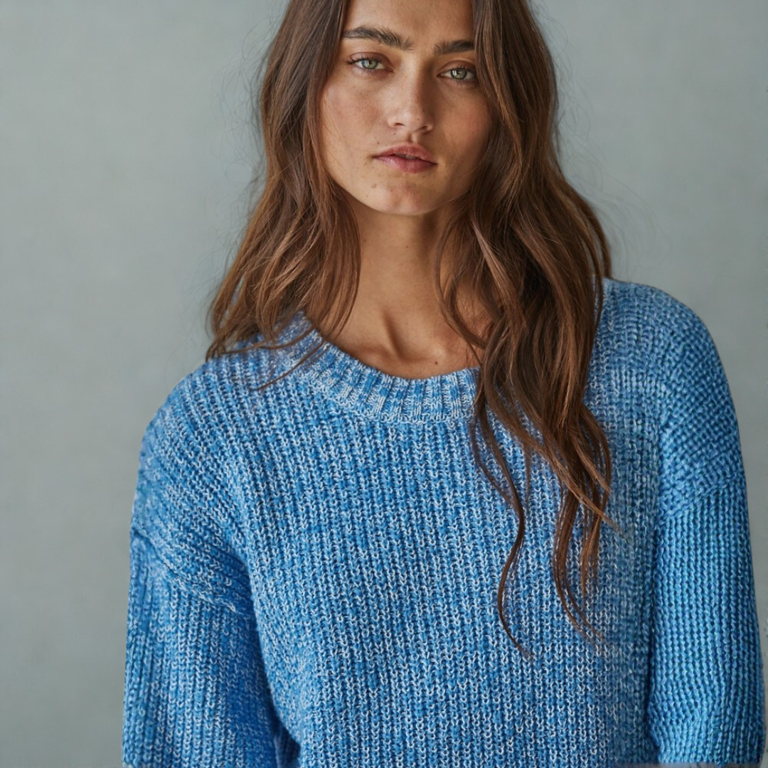 Bree Blue Knit Sweater