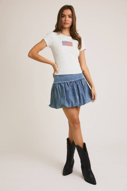 Brooke Tee: Heather Grey