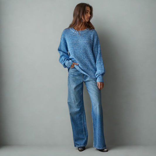 Bree Blue Knit Sweater