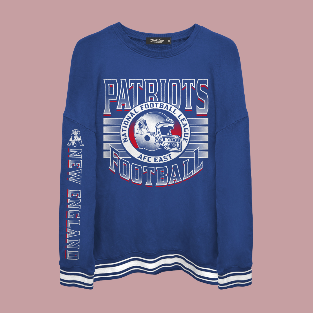 Patriots Striped Crew