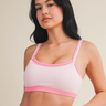 Stacy Layered Sports Bra: Bubblegum