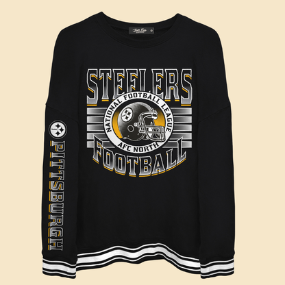 Steelers Striped Crew