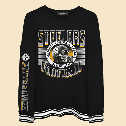 Steelers Striped Crew