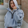 FP Movement - Mountain High Half-Zip Fleece: Steel