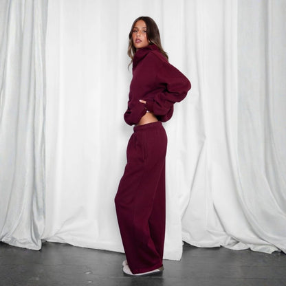 The Off Duty Sweatpant: Black Cherry