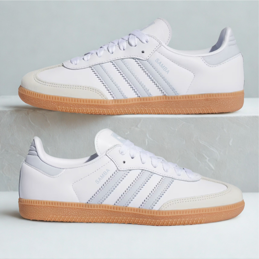 adidas Samba OG White Halo Blue Gum Women's