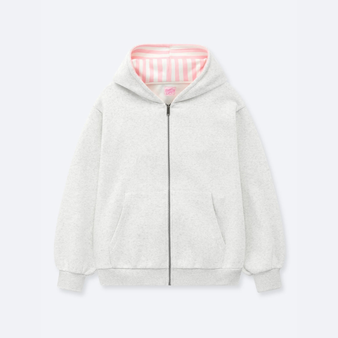 Happy Camp3r - Cotton Candy Stripes Zip Hoodie