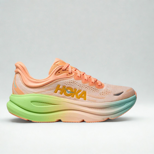 Hoka One One Bondi 9 Frost Pale Tangerine Women's