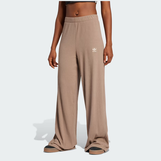 adidas Women's Essentials Wide Rib Pants: Trace Brown