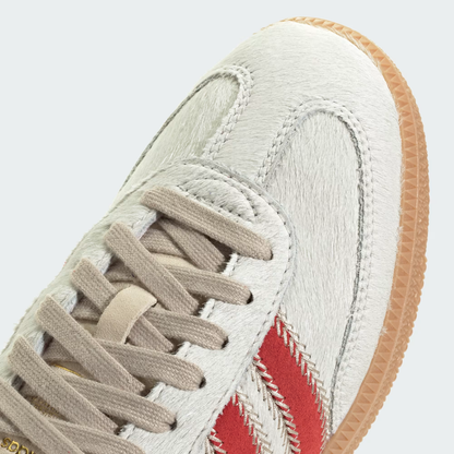 adidas Samba OG Pony Hair Wonder Beige Better Scarlet Women's