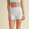 Aaliyah Biker Shorts: Sky Blue Gingham