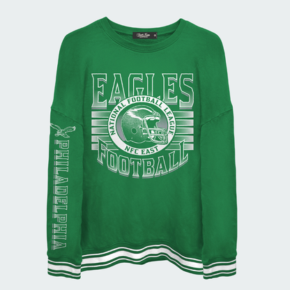 Eagles Striped Crew
