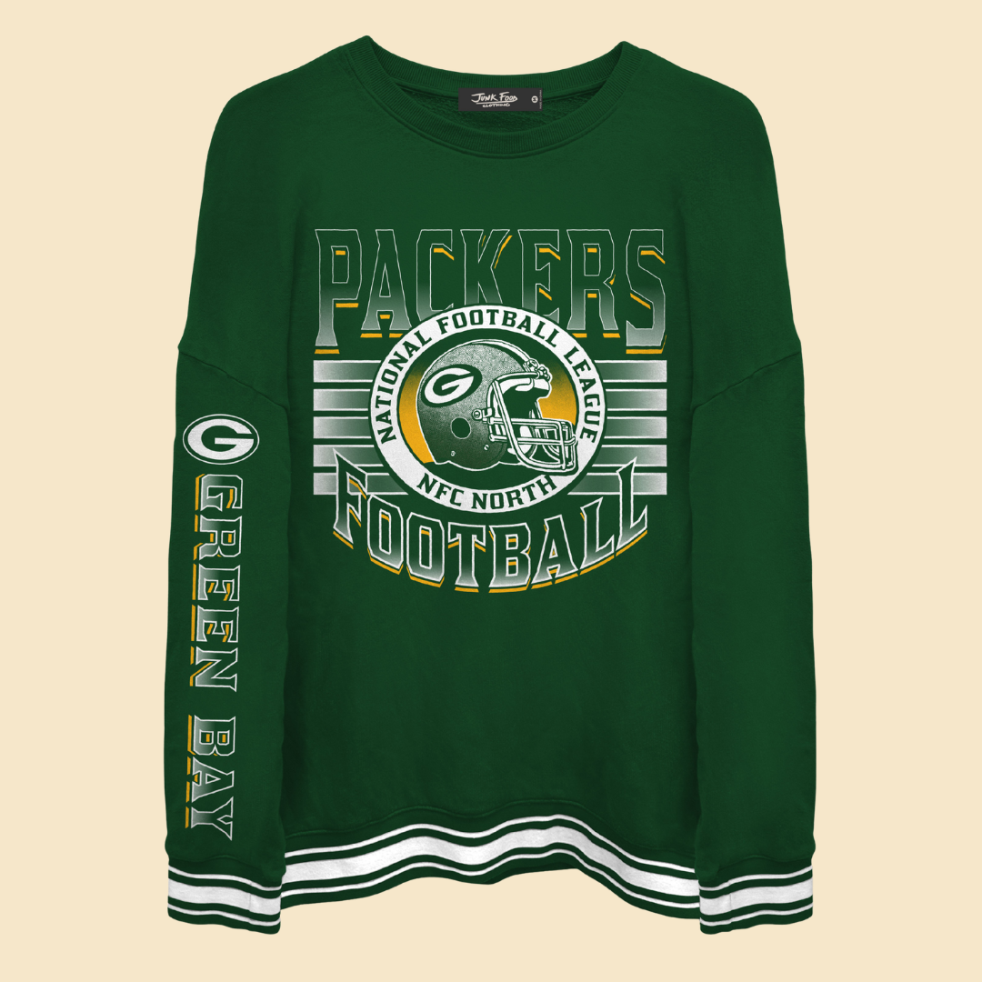 Packers Striped Crew