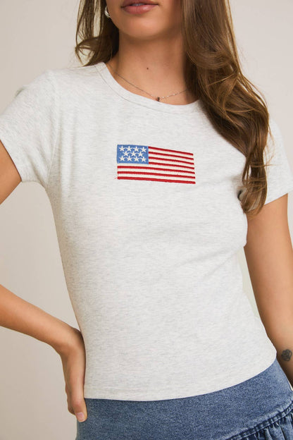 Brooke Tee: Heather Grey